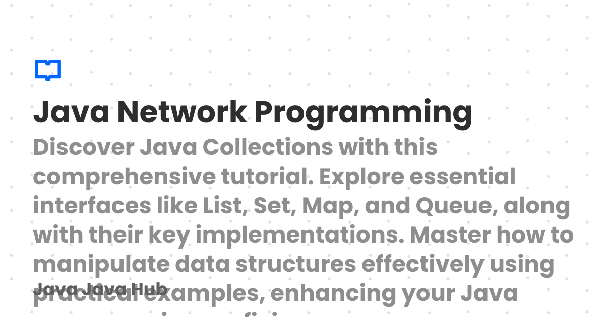 Java Network Programming | Java Java Hub
